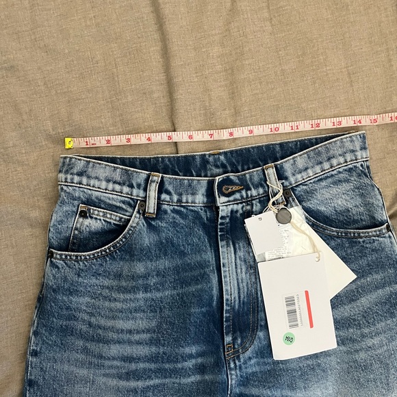 Maison Martin Margiela Blue Patchwork Cropped Jeans - Picture 7 of 8